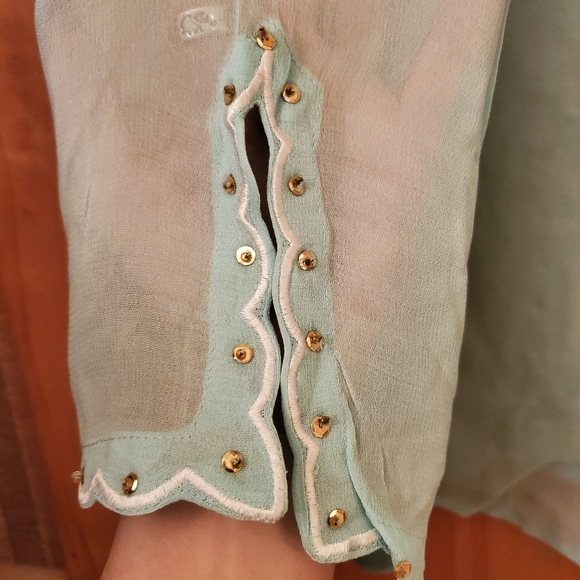 Rampage vintage sheer tunic top - Picture 3 of 3